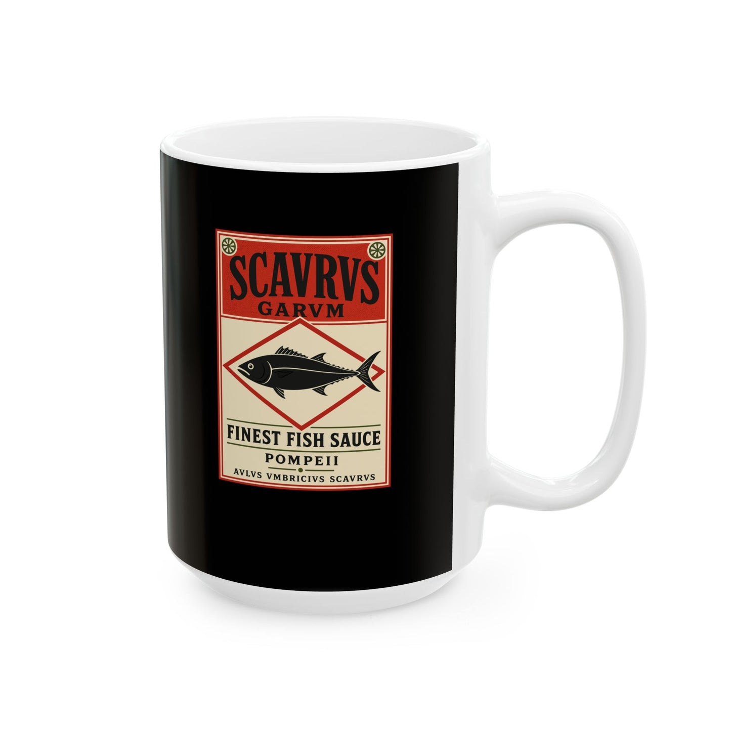 Scaurus Garum Sauce Label Ceramic Mug, (11oz, 15oz)
