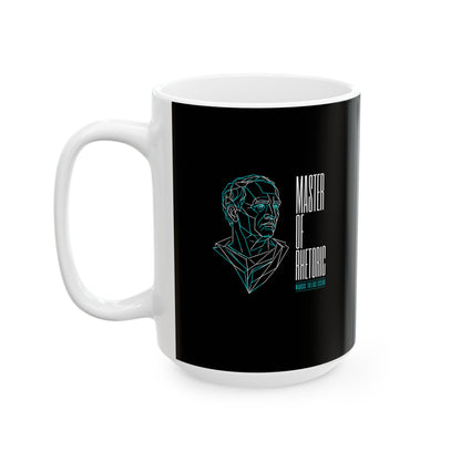 Cicero Master of Rhetoric Line Art Ceramic Mug, (11oz, 15oz)