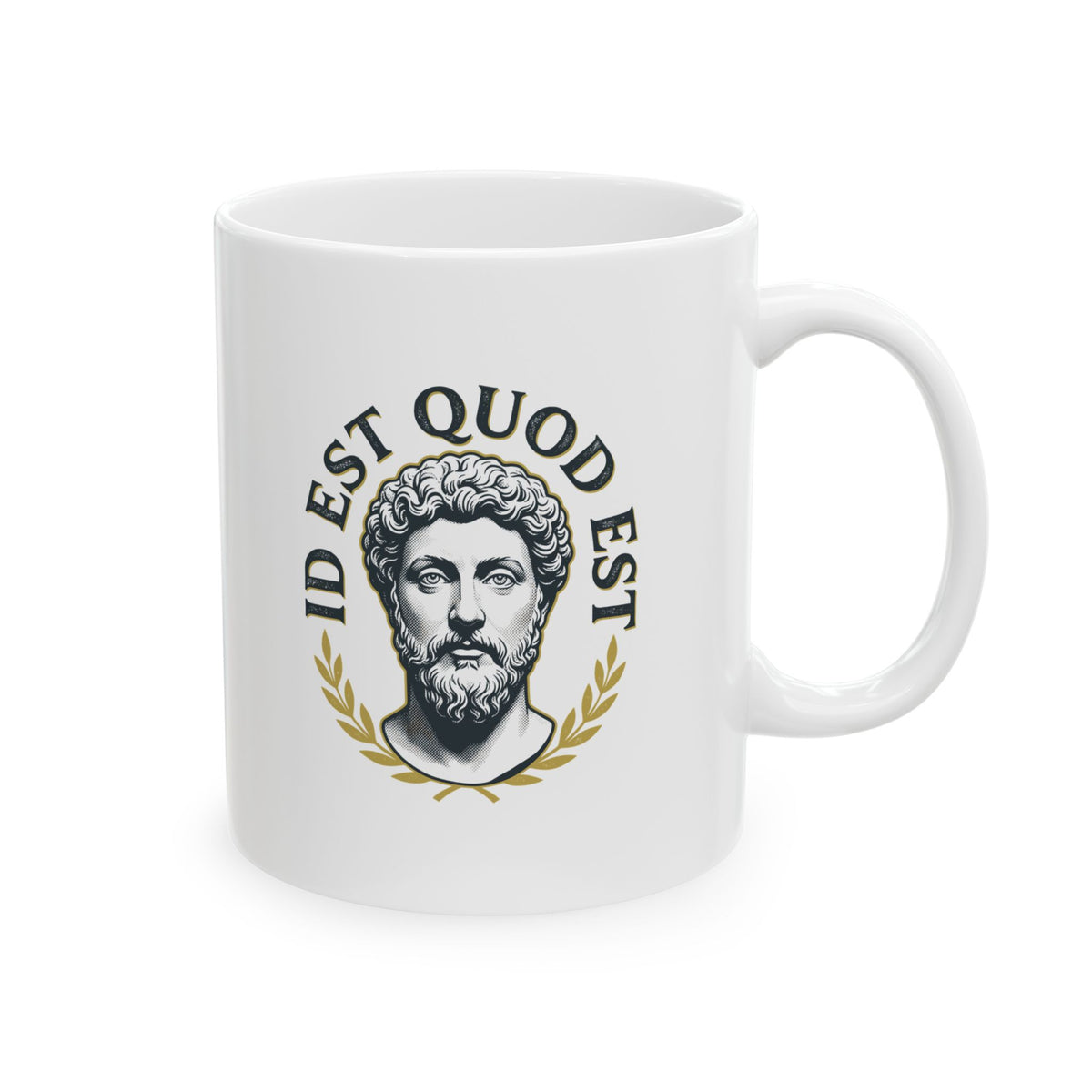 Aurelius It Is What It Is Latin Quote Ceramic Mug, (11oz, 15oz)
