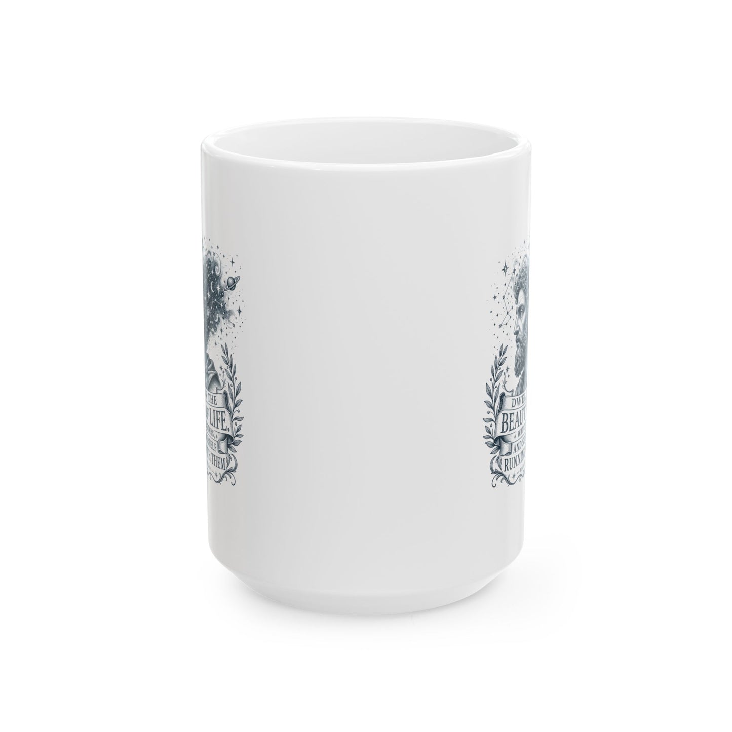 Running with the Stars Aurelius Quote Ceramic Mug, (11oz, 15oz)