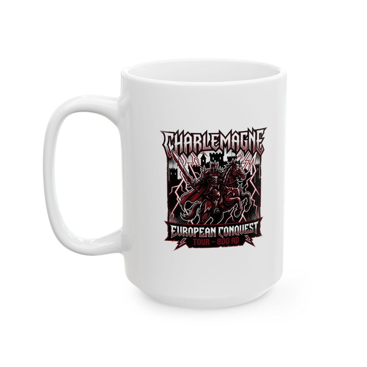 Charlemagne European Conquest Tour Ceramic Mug, (11oz, 15oz)