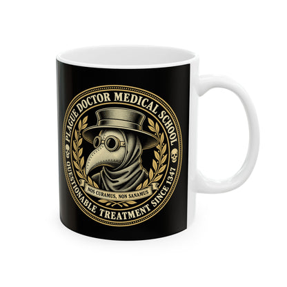 Plague Doctor Medical School Seal Ceramic Mug, (11oz, 15oz)