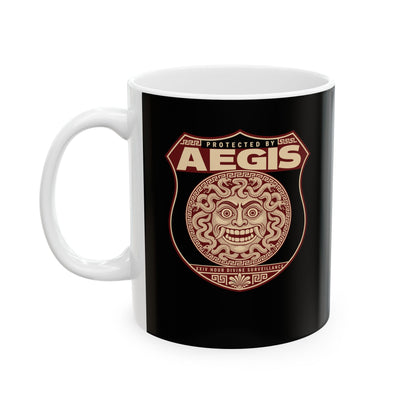 Protected by Aegis Shield Ceramic Mug, (11oz, 15oz)
