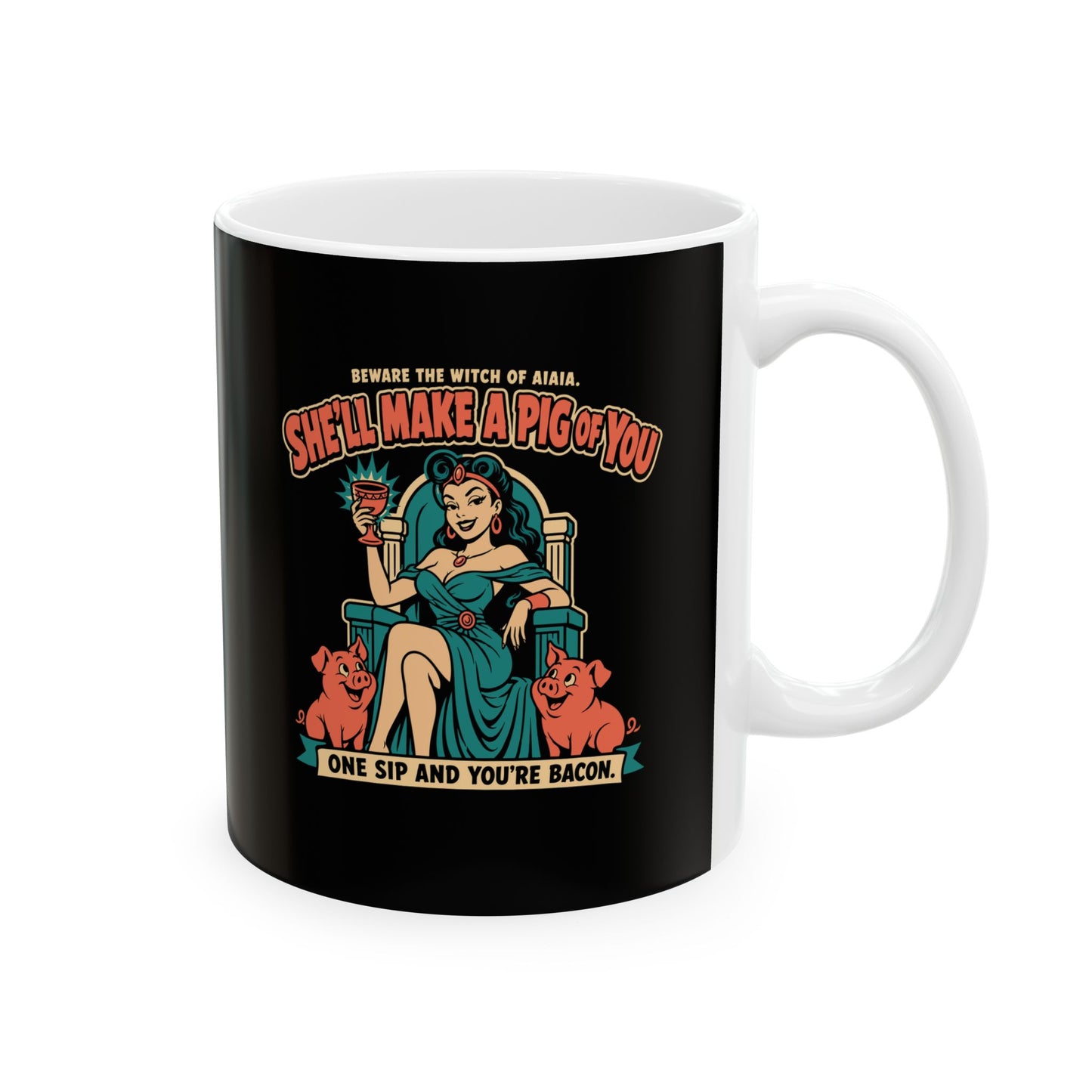 Circe's Pig Potion B Movie Ceramic Mug, (11oz, 15oz)