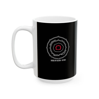 Siege of Alesia Schematic Ceramic Mug, (11oz, 15oz)
