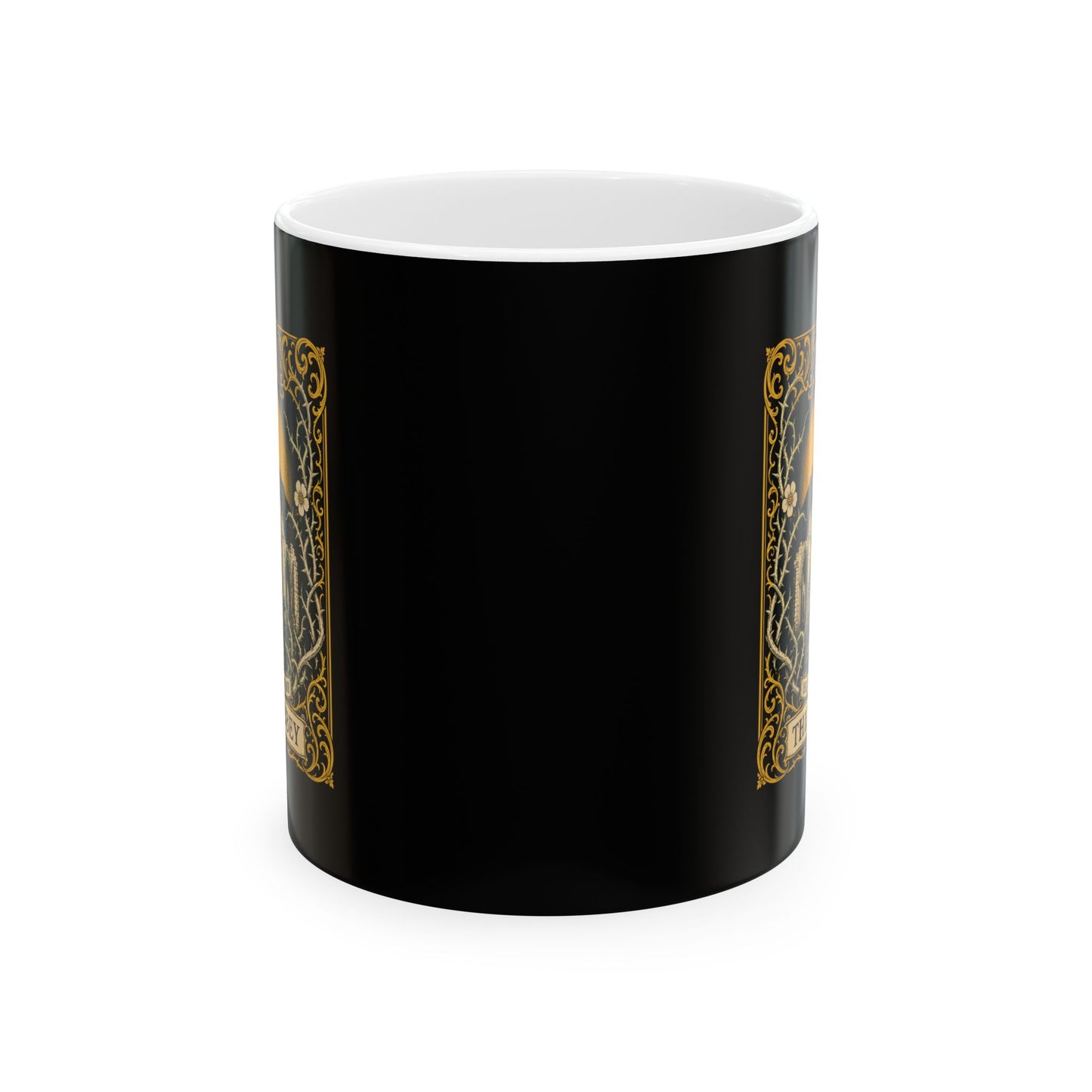 Glastonbury Abbey Tarot Ceramic Mug, (11oz, 15oz)