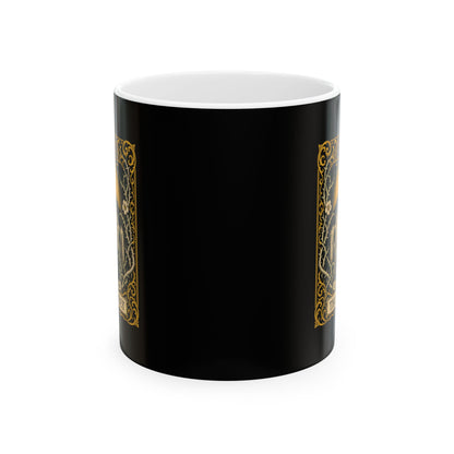 Glastonbury Abbey Tarot Ceramic Mug, (11oz, 15oz)