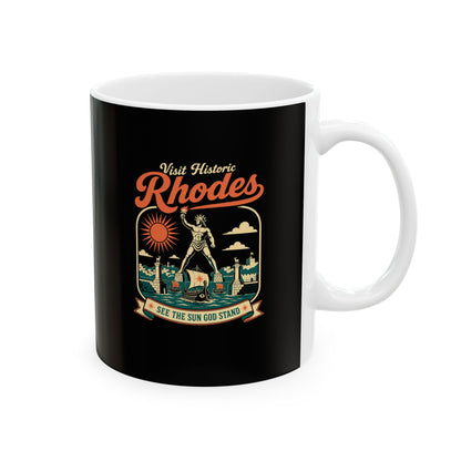 Colossus of Rhodes Visit Rhodes Ceramic Mug, (11oz, 15oz)