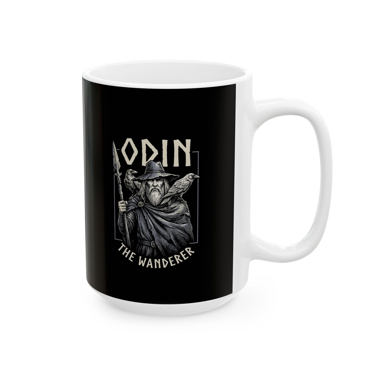 Odin the Wanderer Ceramic Mug, (11oz, 15oz)