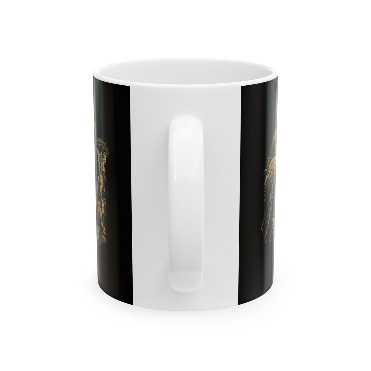 Viking Placing a Baby Bird in Nest Ceramic Mug, (11oz, 15oz)