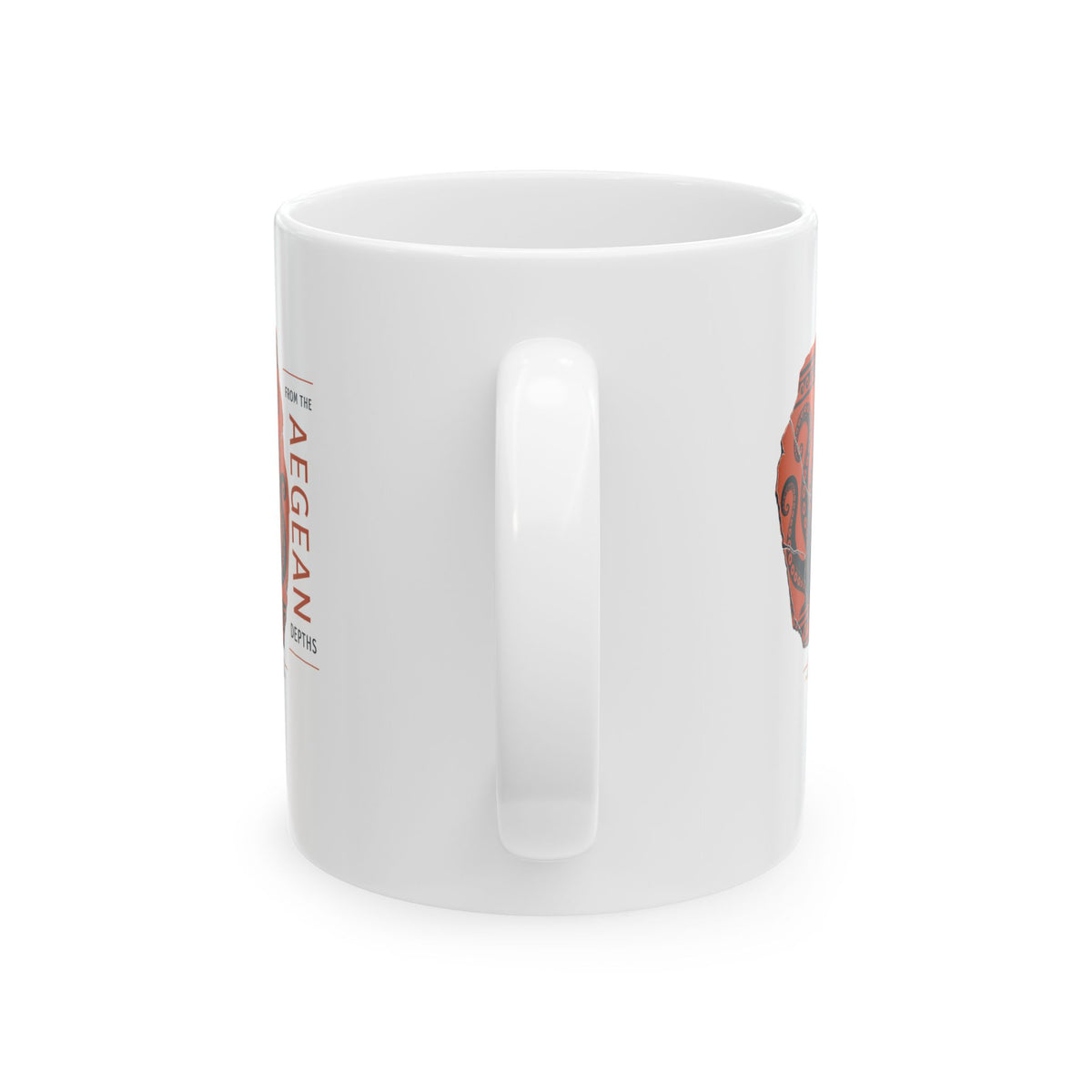 Minoan Octopus Pottery Sherd Ceramic Mug, (11oz, 15oz)