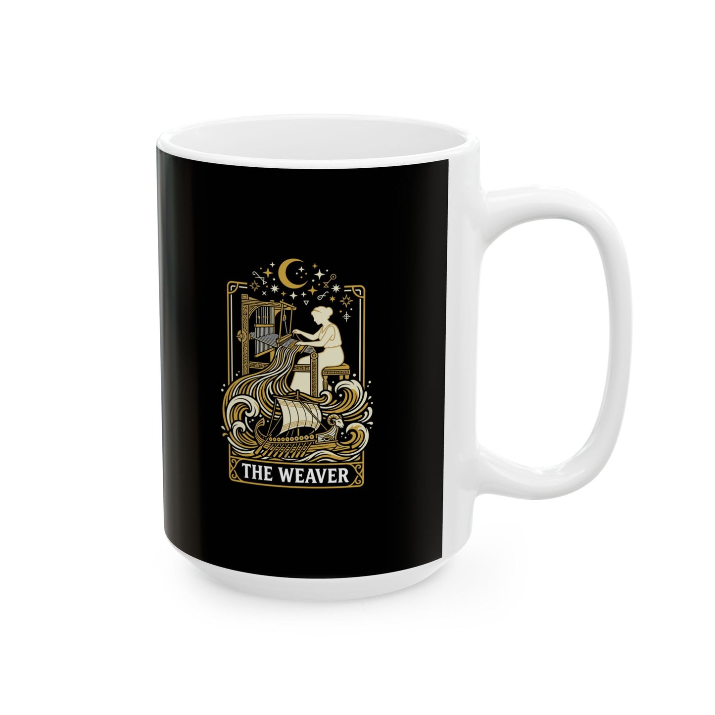 Penelope the Weaver Tarot Ceramic Mug, (11oz, 15oz)