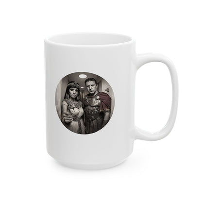 Peephole View Antony and Cleopatra Ceramic Mug, (11oz, 15oz)