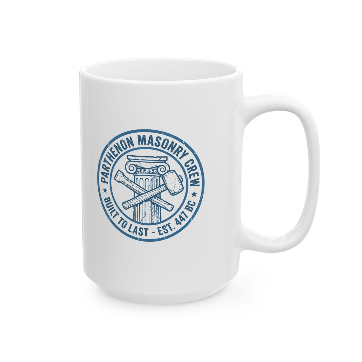 Parthenon Masonry Crew Ceramic Mug, (11oz, 15oz)