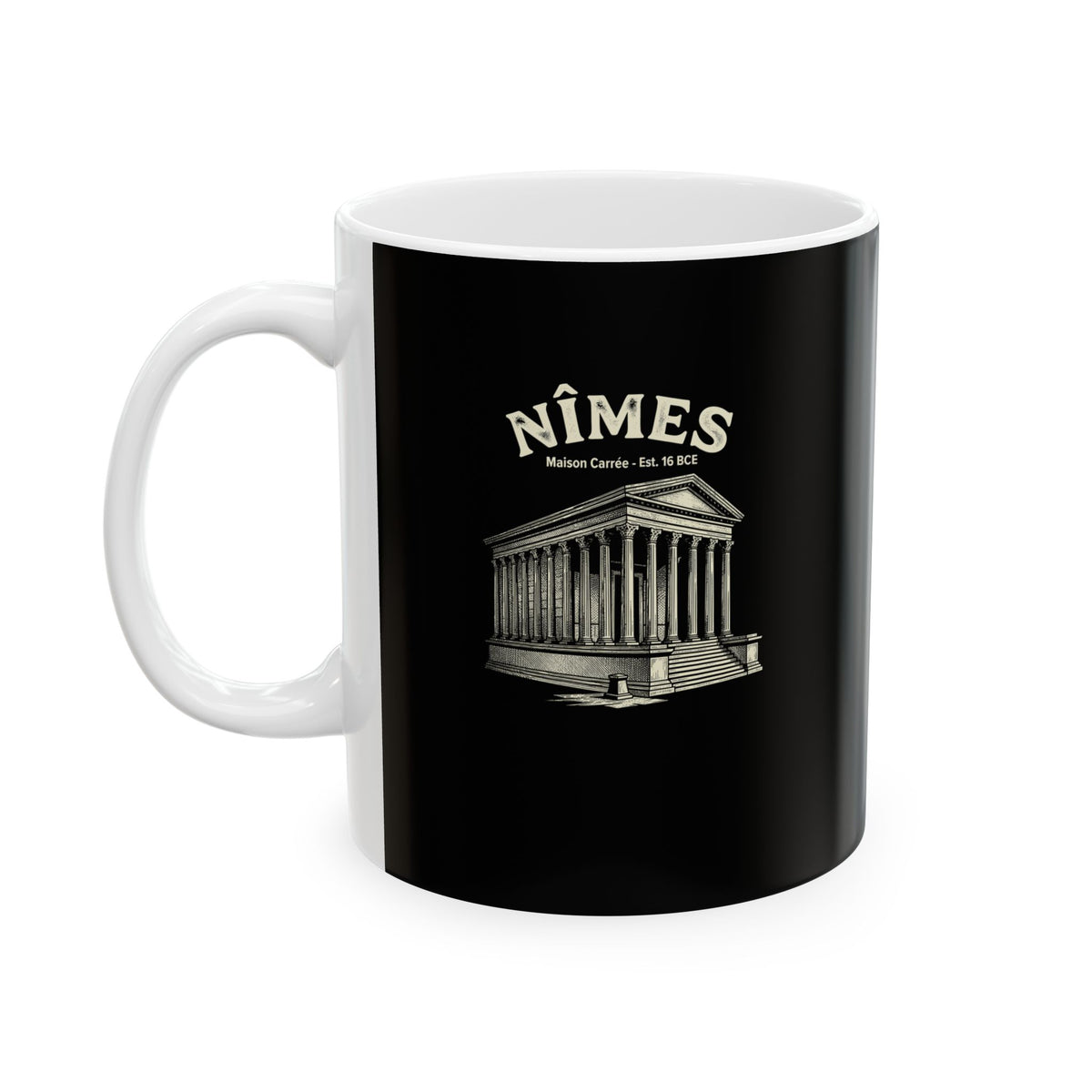 Maison Carree Nimes Ceramic Mug, (11oz, 15oz)