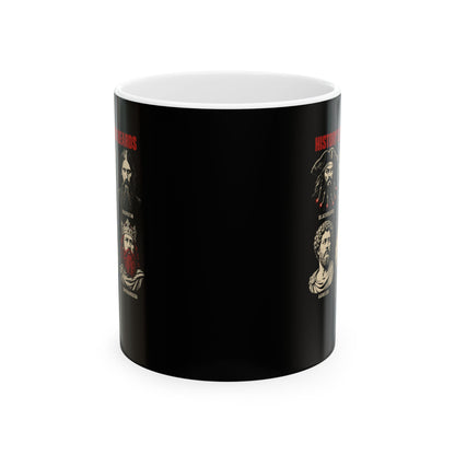 History's Famous Beards Screen Print Ceramic Mug, (11oz, 15oz)