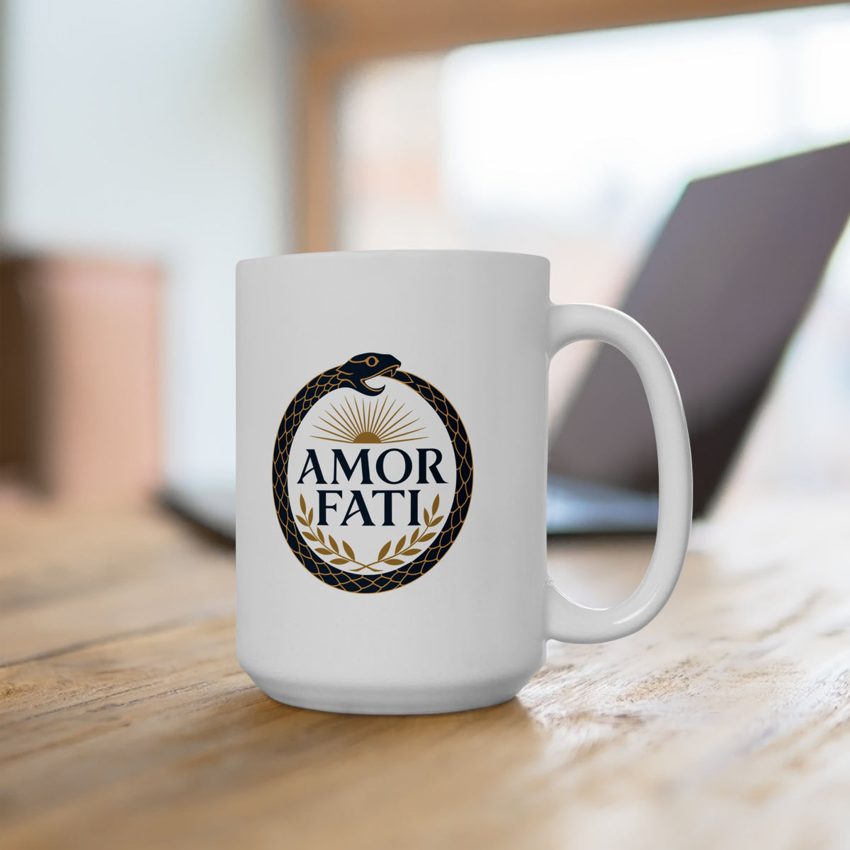 Ouroboros Amor Fati Ceramic Mug, (11oz, 15oz)