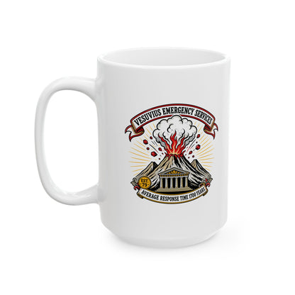Vesuvius Emergency Services Est 79 Ceramic Mug, (11oz, 15oz)