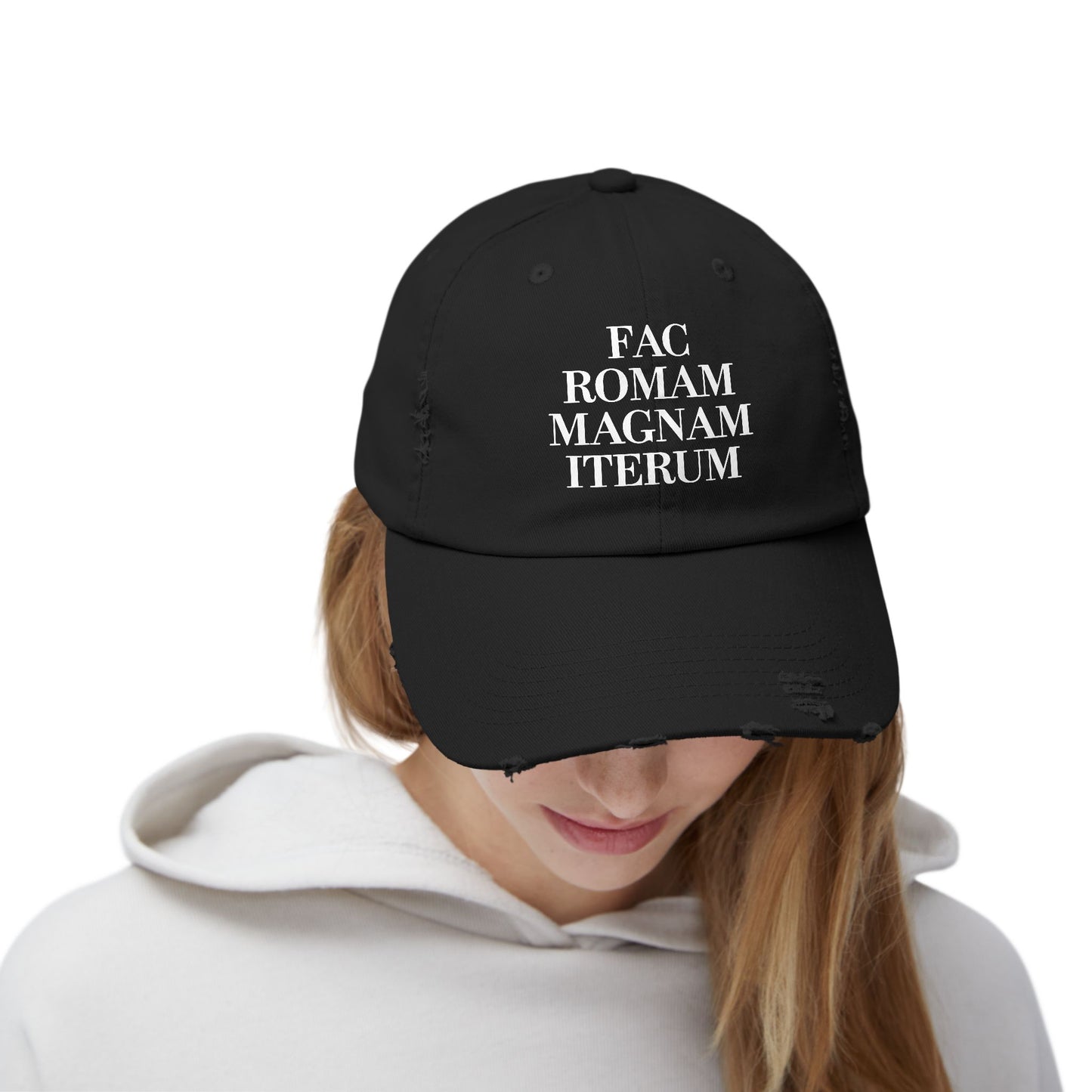 Make Rome Great Again LatinUnisex Distressed Cap