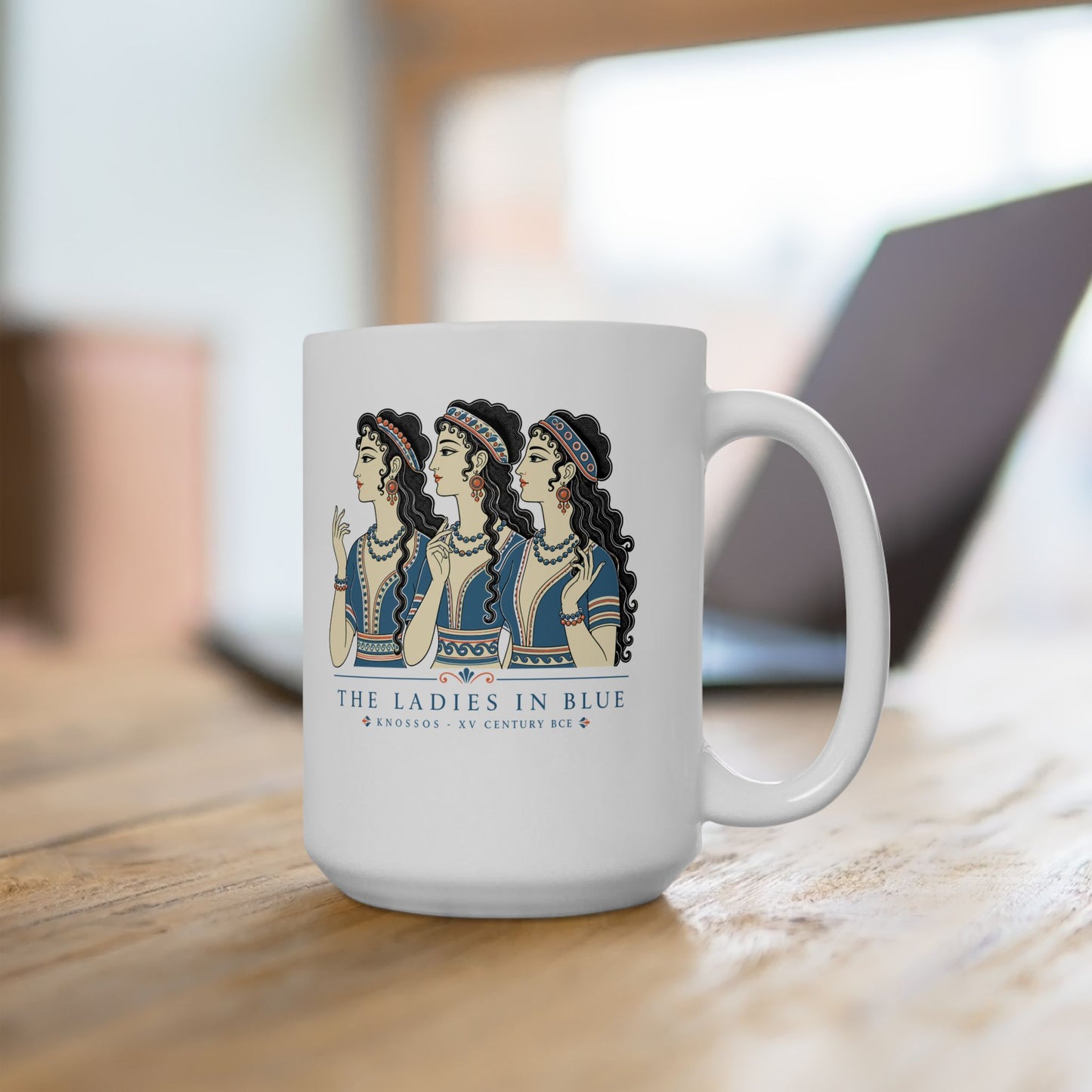 Knossos Minoan Ladies in Blue Ceramic Mug, (11oz, 15oz)