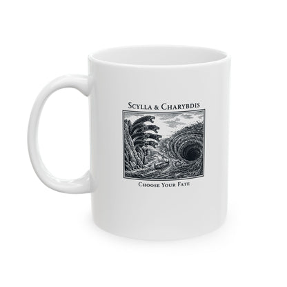 Scylla Charybdis Choose Your Fate Ceramic Mug, (11oz, 15oz)