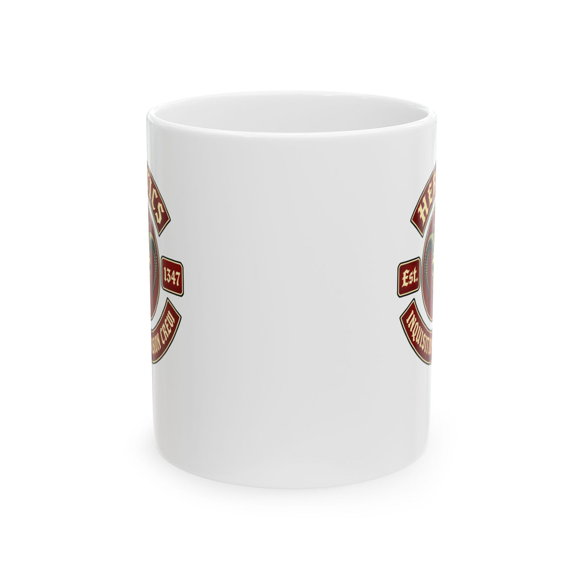 Heretics Inquisition Evasion Crew Ceramic Mug, (11oz, 15oz)
