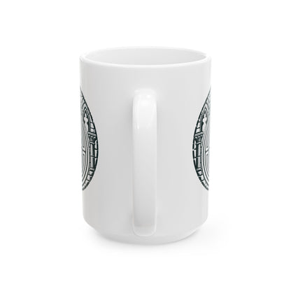 Chartres Cathedral Labyrinth Ceramic Mug, (11oz, 15oz)