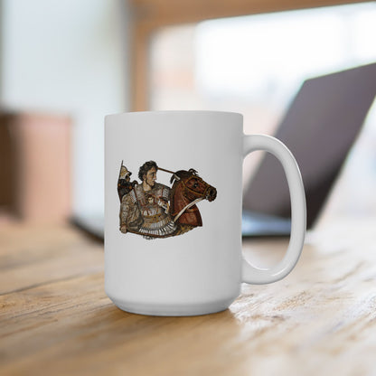 Alexander the Great Pompeii Mosaic Ceramic Mug, (11oz, 15oz)