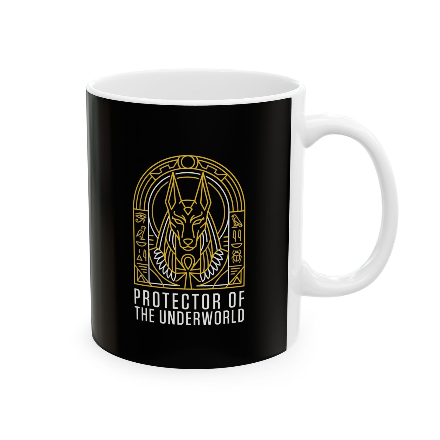 Anubis God of the Underworld Ceramic Mug, (11oz, 15oz)