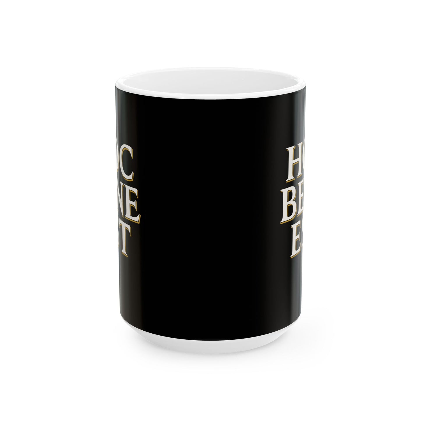 Hoc Bene Est This is Fine Latin Ceramic Mug, (11oz, 15oz)