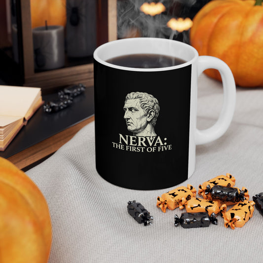 Nerva First of 5 Good Emperors Ceramic Mug, (11oz, 15oz)