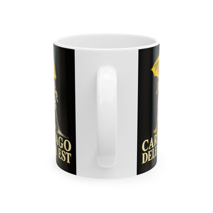 Carthago Delenda Est Salt Girl Lithograph Ceramic Mug, (11oz, 15oz)