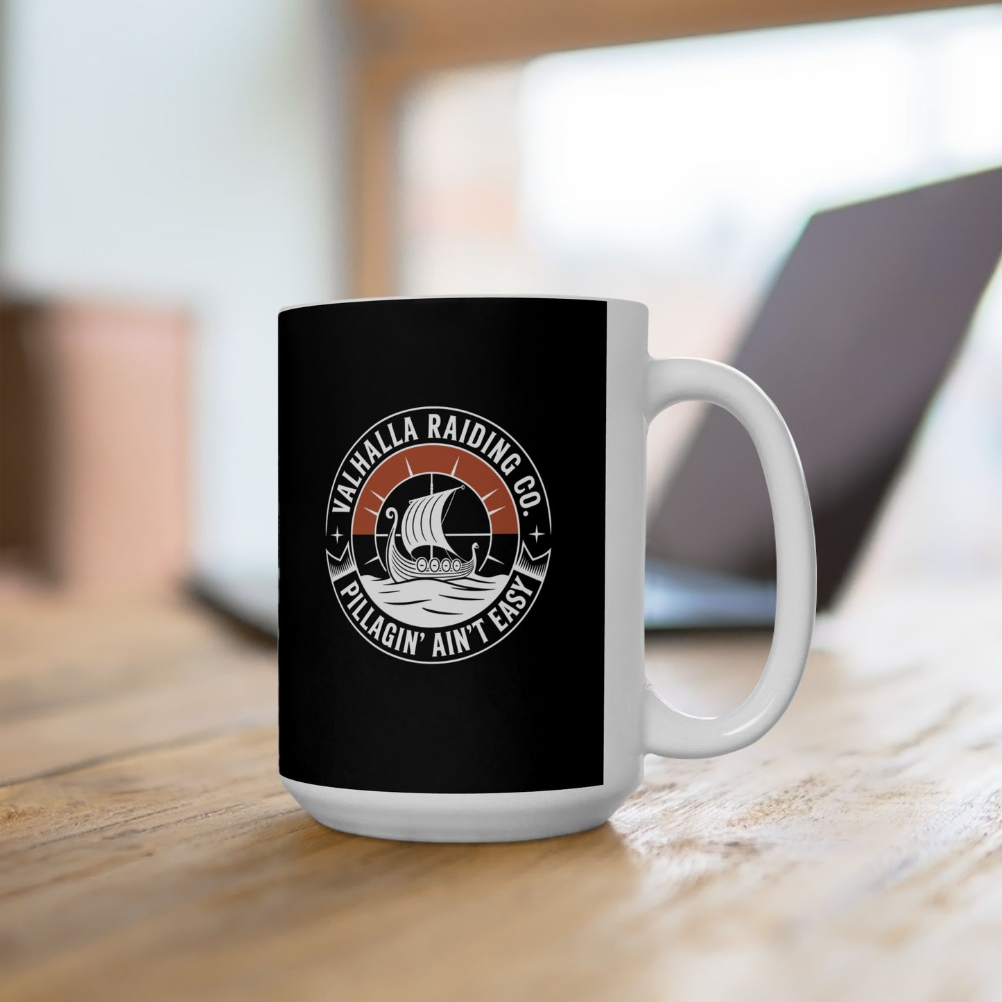 Pillagin' Ain't Easy Viking Raiding Ceramic Mug, (11oz, 15oz)