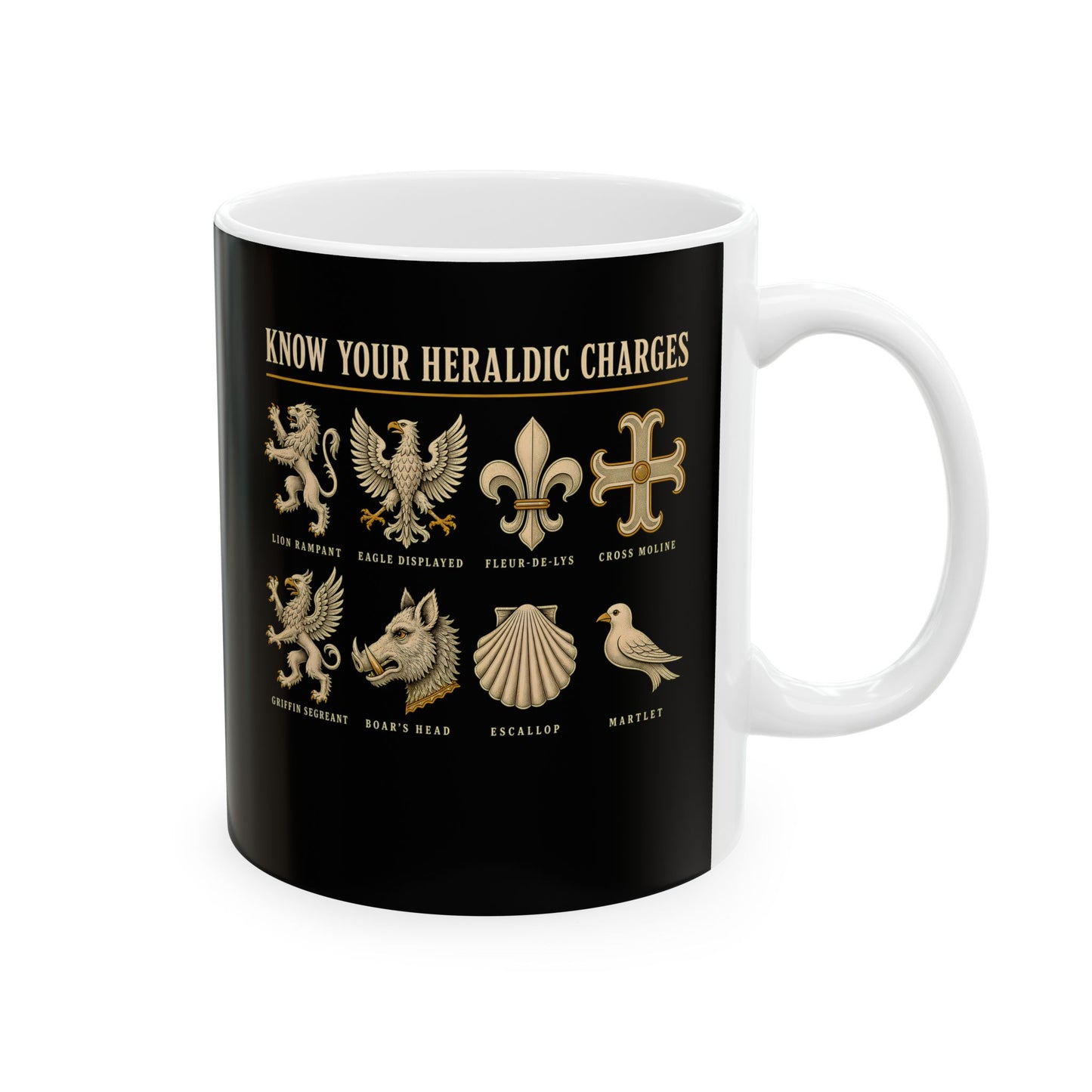 Know Your Heraldic Charges Ceramic Mug, (11oz, 15oz)