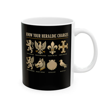 Know Your Heraldic Charges Ceramic Mug, (11oz, 15oz)