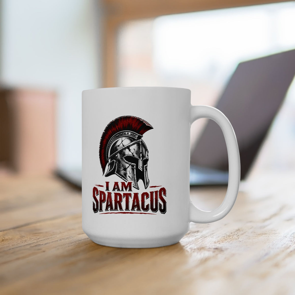 I Am Spartacus Helmet Ceramic Mug, (11oz, 15oz)