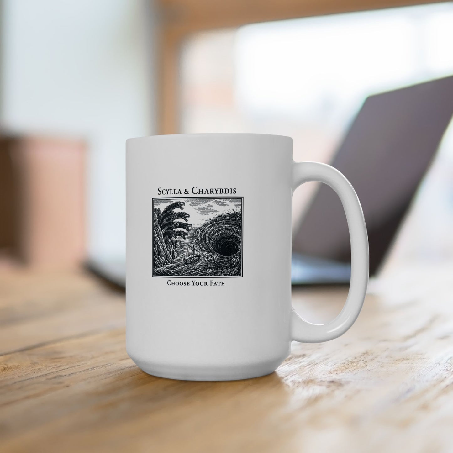 Scylla Charybdis Choose Your Fate Ceramic Mug, (11oz, 15oz)