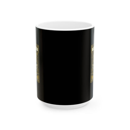 Sutton Hoo Saxon King Tarot Ceramic Mug, (11oz, 15oz)
