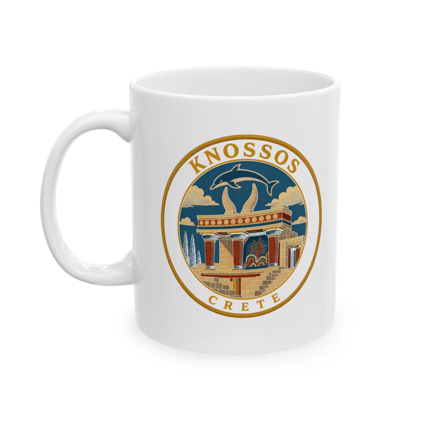 Knossos Crete Palace Patch Ceramic Mug, (11oz, 15oz)