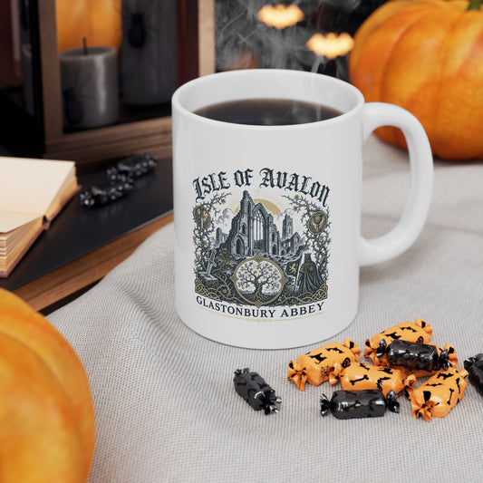 Glastonbury Abbey Isle of Avalon Ceramic Mug, (11oz, 15oz)