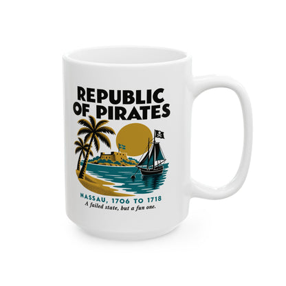 Republic of Pirates Nassau Ceramic Mug, (11oz, 15oz)