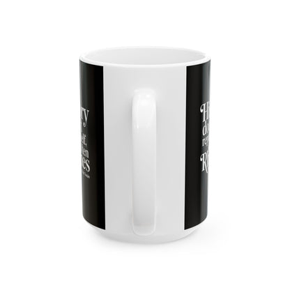 Mark Twain History Doesn't Repeat Quote Ceramic Mug, (11oz, 15oz)