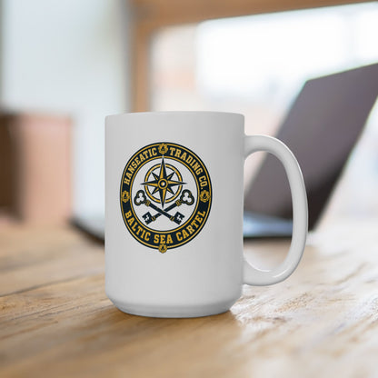 Hanseatic Trading Co Baltic Sea Cartel Ceramic Mug, (11oz, 15oz)