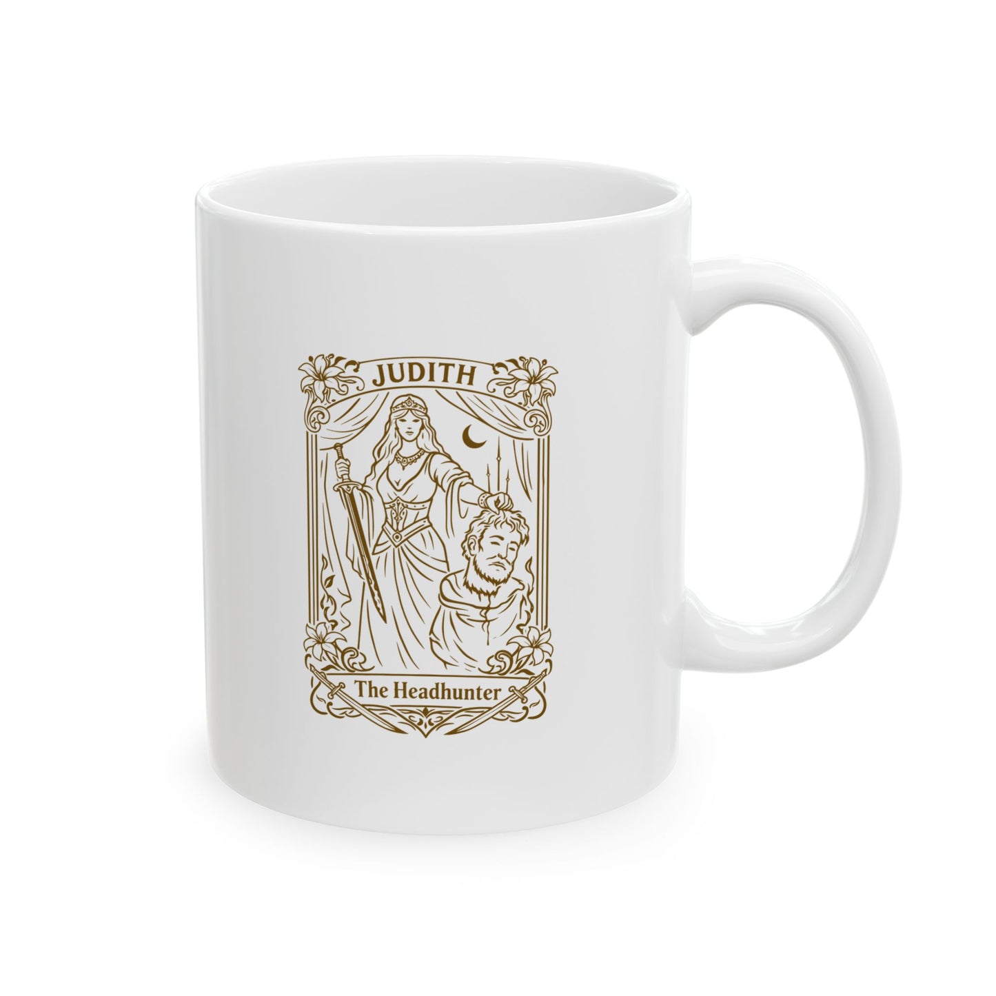 Judith & Holofernes Tarot Style Ceramic Mug, (11oz, 15oz)