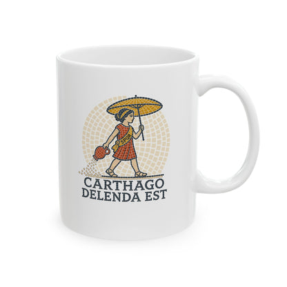 Carthago Delenda Est Mosaic Ceramic Mug, (11oz, 15oz)
