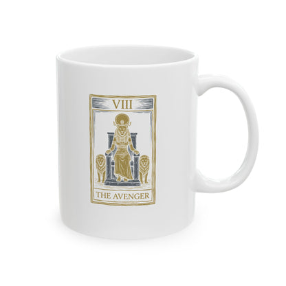 Sekhmet Avenger Tarot Ceramic Mug, (11oz, 15oz)