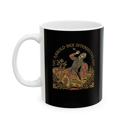 Hic Harold Interfectus Battle of Hastings Ceramic Mug, (11oz, 15oz)