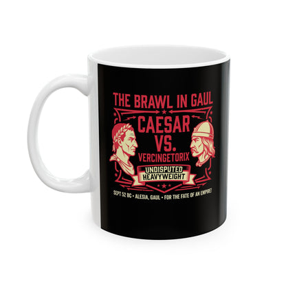 Caesar vs Vercingetorix Battle of Alesia Ceramic Mug, (11oz, 15oz)