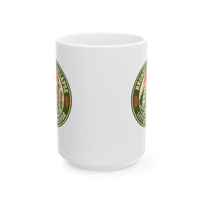 Badge Style Bronze Age Collapse Survivor Ceramic Mug, (11oz, 15oz)