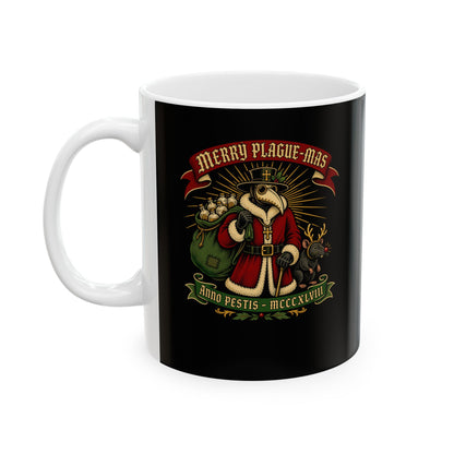 Merry Plaguemas Anno Pestis Ceramic Mug, (11oz, 15oz)